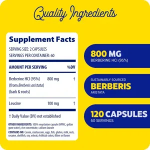 ENZYMEDICA Berberine 800mg - Image 2