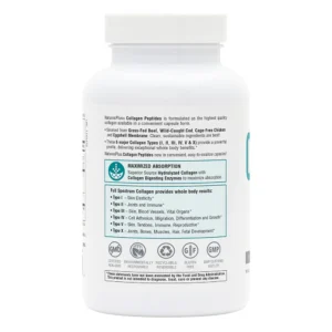 Nature’s Plus Collagen Peptides – 120 Capsules - Image 2