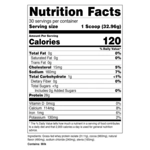 ProteinSeries 100% Grass-Fed Whey Protein Isolate – 2lbs - Image 6